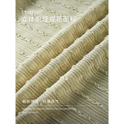 【专属特价】熙世界薄款肌理针织短袖t恤2025夏季新款宽松休闲圆领独特上衣 商品图3