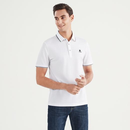 【丝光】柒牌短袖polo衫男夏季新款时尚休闲老虎翻领保罗衫薄122T70110 商品图1