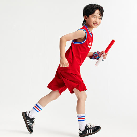 【梅花系列】森马儿童套装2024年新款透气运动服秋男童女童两件套 商品图2