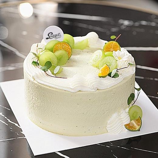 清香茉莉绿茶青提动物奶油蛋糕（不甜） 商品图1