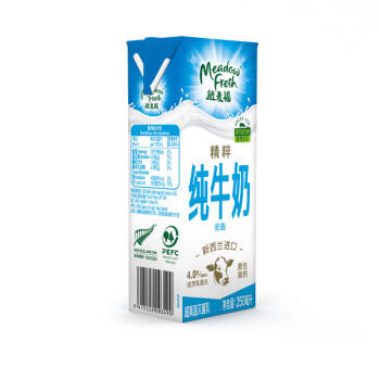 纽麦福（Meadow fresh）新西兰进口精粹4.0g蛋白低脂高钙纯牛奶250ml*24盒健身好搭档 商品图2