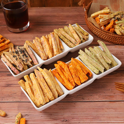 【0添加，非油炸制品】卡仕伽原切芋头条（6种口味混装） 商品图3