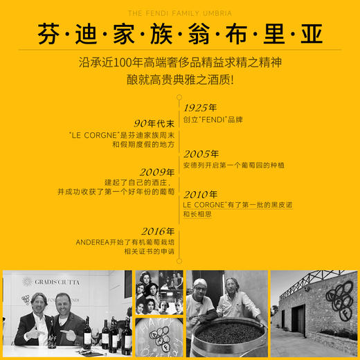 【意大利顶奢品牌FENDI】芬迪家族 卡萨布兰卡 干型葡萄酒   翁布里亚产区 15%vol 商品图2