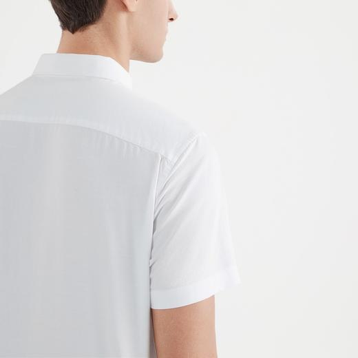 【特价】柒牌衬衫短袖男夏季新款商务通勤中青年含莫代尔男士翻领内搭衬衣122A70130 商品图3