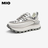 MIO米奥秋季圆头厚底时尚休闲鞋国风提花帮面老爹鞋女鞋M244502301 商品缩略图0