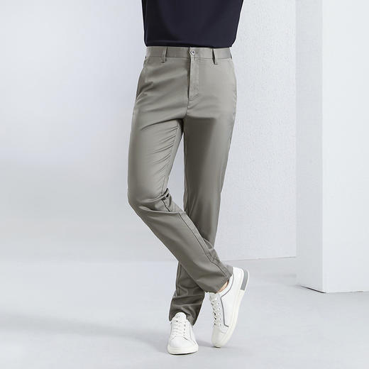 【含莱赛尔】柒牌休闲裤男2024春季新款商务百搭舒适亲肤直筒长裤126H71400 商品图1