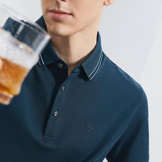 【特价】【不变形领】【5A抗菌2A防螨】柒牌polo衫短袖男2024夏季新款商务百搭翻领上衣 126T70350 商品图2