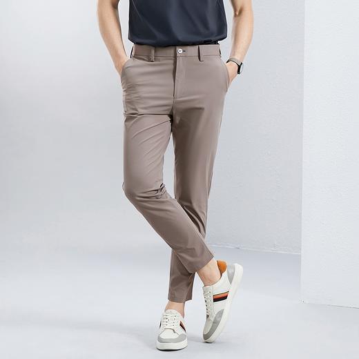 【凉感速干】柒牌休闲裤男士2024春夏新款商务百搭轻薄直筒九分裤126H72710 商品图1