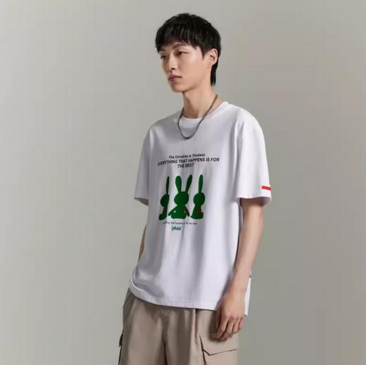 GXG白色圆领短袖T恤GEX14413602 商品图2