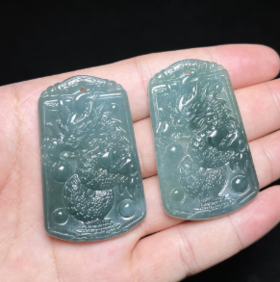 玉美人菲菲HZ#翡翠吊坠约