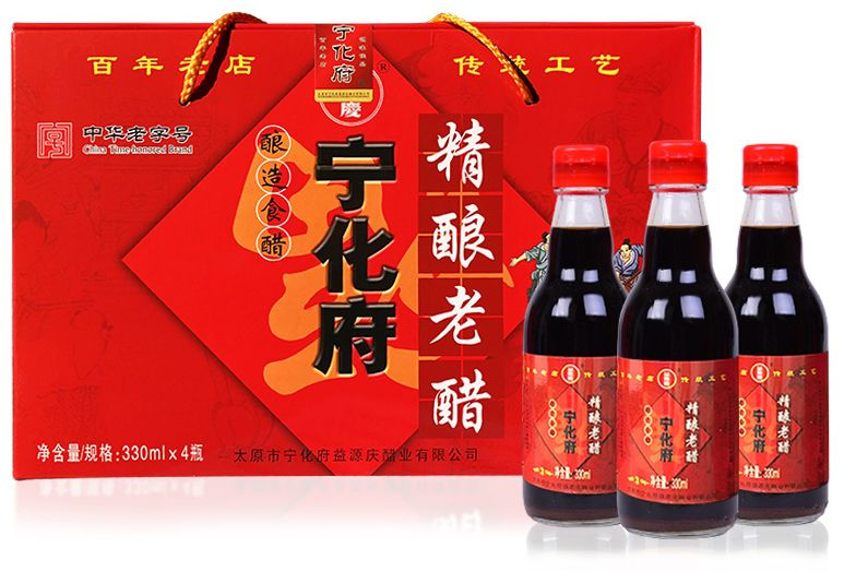 宁化府三年精酿老醋 330ml×4礼盒