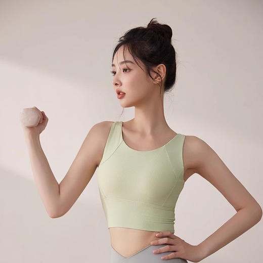 【限时秒】YOGACODE【火树银花系列】2024 外穿瑜伽背心一体式胸垫健身背心 DSG544 商品图4