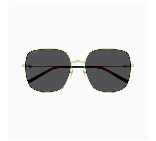 GUCCI 灰色女士方形太阳镜 商品图3