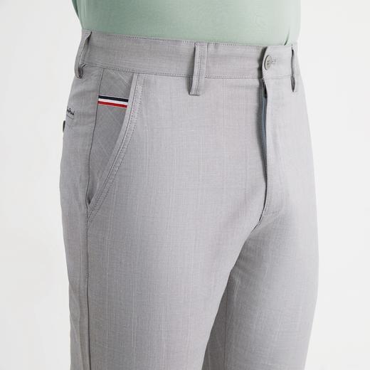 【特价】【麻/莱赛尔】柒牌男士裤子新款时尚休闲青年格子直筒长裤子122H70950 商品图2