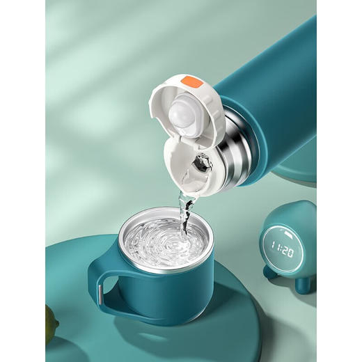 保温杯女生高颜值大容量男儿童学生316不锈钢弹扣带盖水杯子 420ml/450ml 商品图1