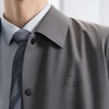 柒牌风衣男2024春秋款韩版时尚潮流中青年暗格子长袖翻领防风外套126K70910 商品缩略图2