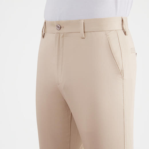 【莱赛尔】柒牌休闲裤男夏季新款字母绣花修身直筒男裤长裤子122H70600 商品图2