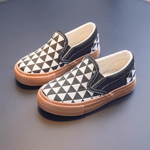 【帆布内里，透气性好】一脚蹬儿童帆布鞋 2024新款 小中大童板鞋 男女童韩版 宝宝亲子鞋情侣鞋-QQ 商品图7