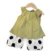 「两件套！女童套装」女童夏季新款童装 女宝宝套装背心无袖衣服两件套波点灯笼裤潮 商品缩略图4