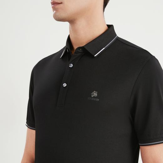【丝光】柒牌短袖polo衫男夏季新款时尚休闲老虎翻领保罗衫薄122T70110 商品图2