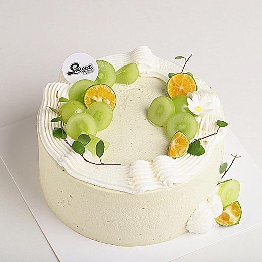 清香茉莉绿茶青提动物奶油蛋糕（不甜） 商品图0