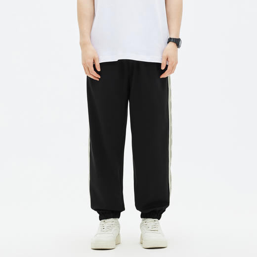 GXG黑色收口针织长裤GE1020832C 商品图1