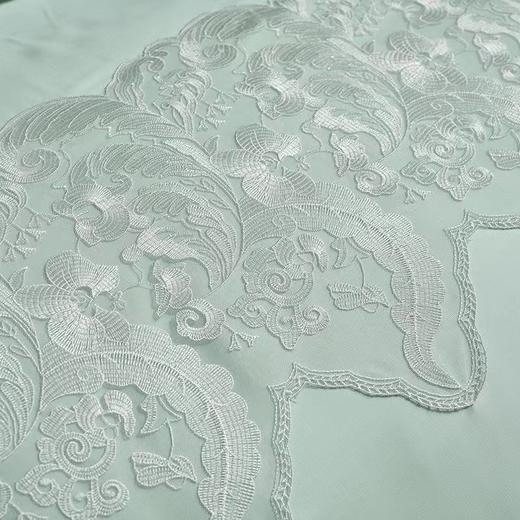 【6F】富安娜床单四件\蕾丝系列·古香幽兰，单被加大，绿 商品图2