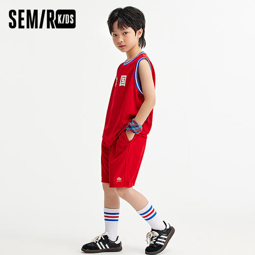 【梅花系列】森马儿童套装2024年新款透气运动服秋男童女童两件套 商品图1