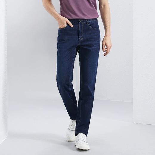 【含莱赛尔】柒牌水洗牛仔裤男2024夏季新款休闲凉感轻薄直筒长裤126H71200 商品图1