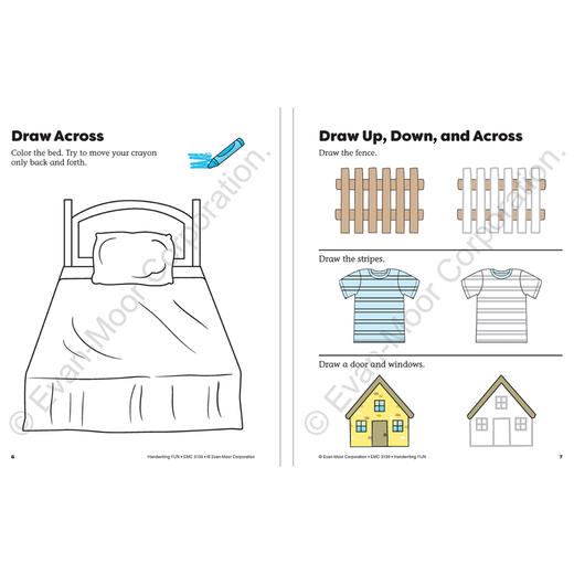 Evan-Moor Hand writing Fun WORK BOOK for KIDS Grade All 快乐书法练习 手写体 全年级 美国加州教辅 商品图3