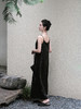 盛唐牡丹 |黑色花香引蝶真丝女吊带裙 商品缩略图2
