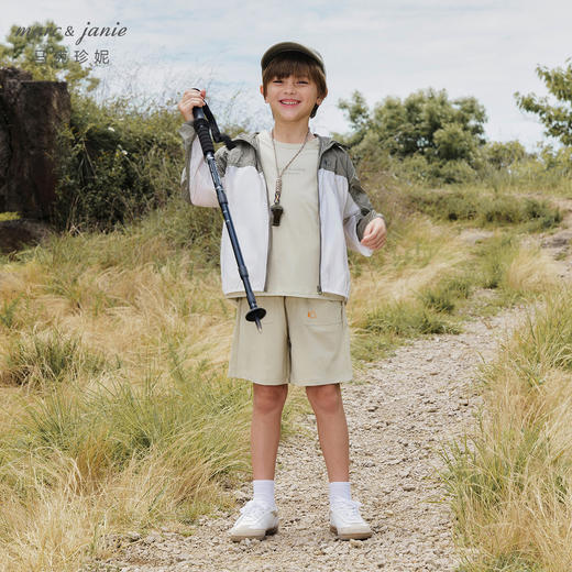 TG【防紫外线】马克珍妮男童户外拼色透气防晒衣240630 商品图2