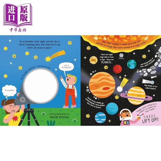 预售 【中商原版】走进科学 太阳系 Step Inside Science The Solar System英文原版 儿童科普纸板绘本 自然科学纸板书图画书 5-7岁 商品图1
