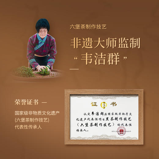 懂茶帝﹣六堡茶韦洁群传统工艺制作2021年七星社前六堡50g／罐 商品图4
