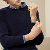 【可机洗】柒牌毛衣男秋冬新款时尚休闲含羊毛抗静电保暖圆领毛衫126Y70070 商品缩略图2