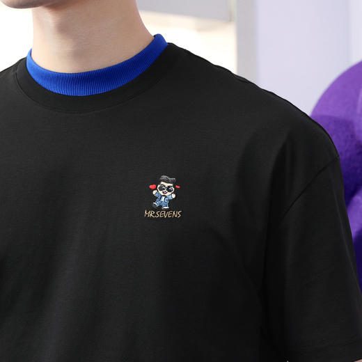 【特价】【柒先生新商务系列】柒牌男士短袖T恤索罗纳圆领上衣薄122T72130 商品图2