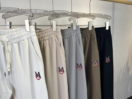 M可 2024新款 男士 刺绣标华夫格简洁透气休闲长裤 5色 Z-11765 商品图3