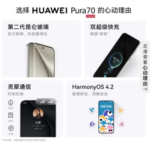 HUAWEI Pura 70  12GB+1TB 超高速风驰闪拍 第二代昆仑玻璃 双超级快充 华为P70智能手机 商品图3