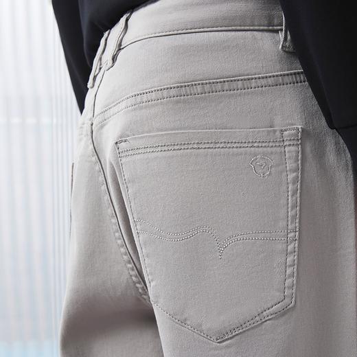 柒牌男装牛仔裤男2024春季新款商务休闲中青年耐磨中腰直筒长裤子 126H72440 商品图2