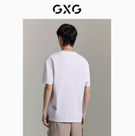 GXG白色圆领短袖T恤GEX14413602 商品图3