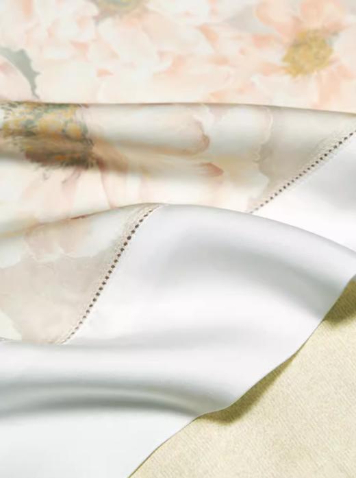 WHINNY HOME惠谊新中式清新莱赛尔猗镜花园天丝印花四件套 商品图1