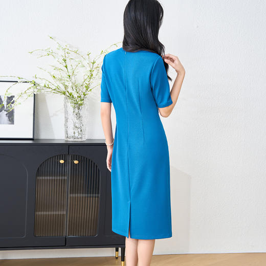 剩S/M/L 米思阳2025夏季新品扭结设计感连衣裙简约气质优雅裙子女3079 商品图5