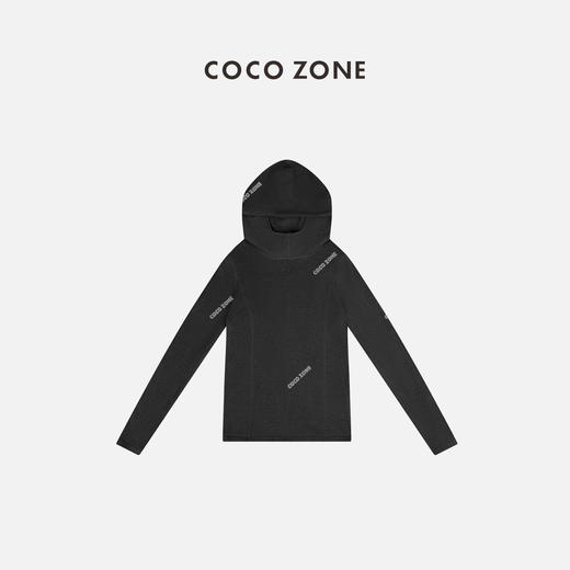 COCO ZONE 百搭显瘦长袖T恤简约宽松内搭连帽上衣23C50010 商品图2