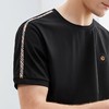 柒牌短袖t恤男夏季新款时尚休闲中青年男士格纹织带圆领上衣124T73010 商品缩略图3