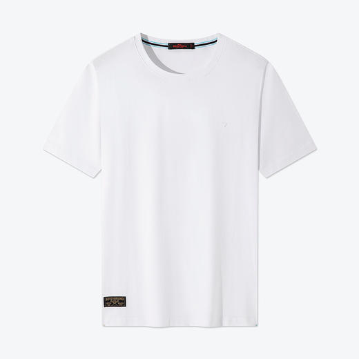 【抗菌】柒牌纯棉短袖T恤男夏季薄款时尚休闲中青年圆领体恤124T72990 商品图4