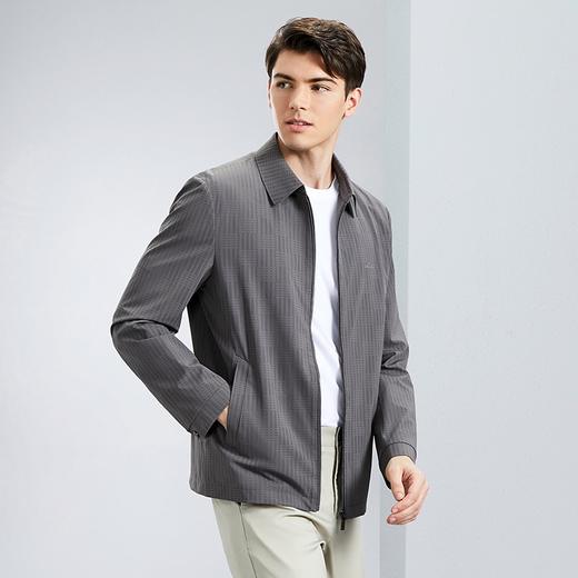 【无缝工艺】柒牌男装翻领夹克男2024春季新款时尚休闲爸爸装外套	126K70320 商品图1