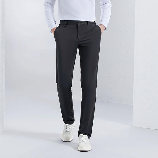 【高弹针织】柒牌休闲长裤男2024春夏新款商务休闲修身男士直筒裤126H71860 商品图1