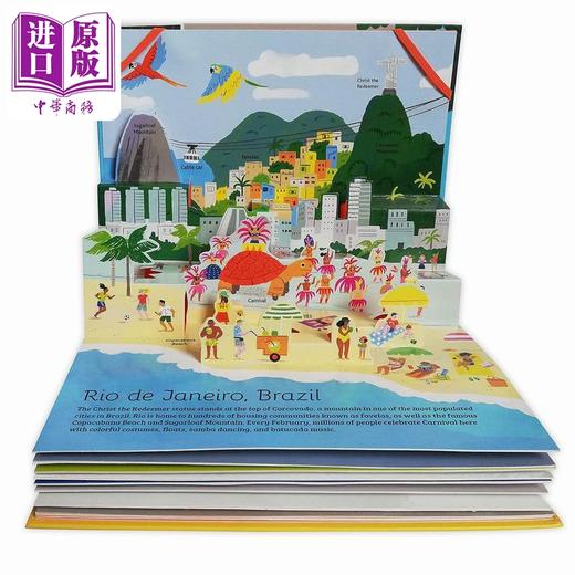 【中商原版】立体指南 地球上的大城市 The Pop-Up Guide Cities Around the World 英文原版 儿童立体书玩具书 科普绘本 精装 商品图1