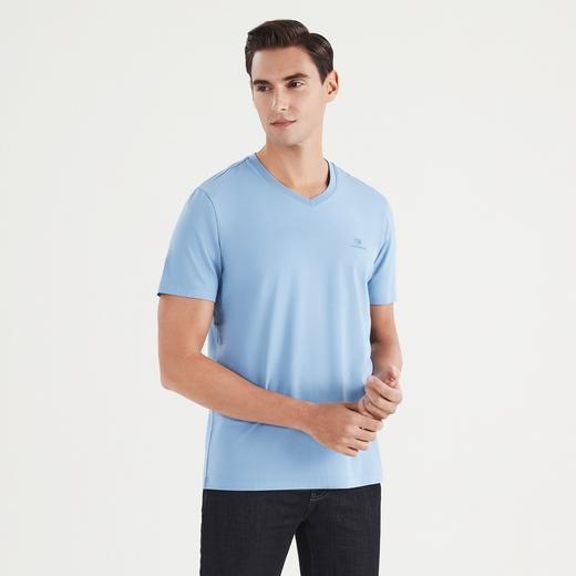 【特价】【莫代尔】柒牌短袖t恤男夏季薄款时尚休闲V领多色男士体恤衫122T71700 商品图2