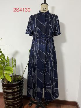 黛蓝色连衣裙2S4130